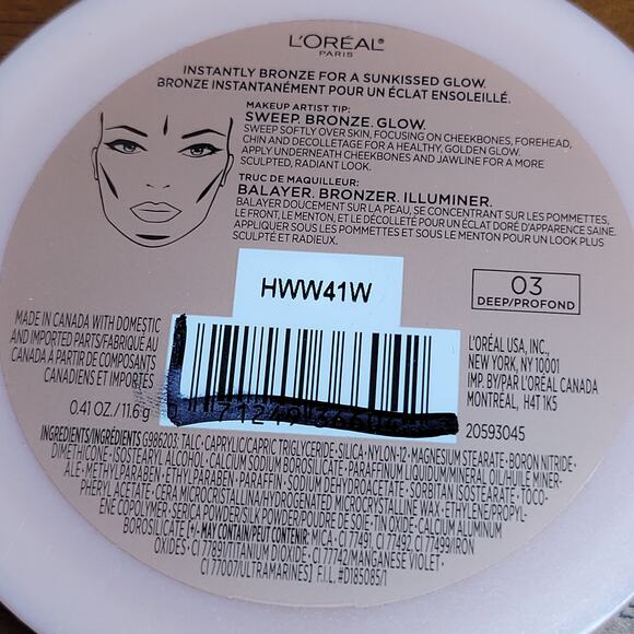 L'Oréal True Match LUMI Bronze It Sunkissed Bronzer for Face Body 03 DEEP✨️NEW✨️ - Picture 5 of 6